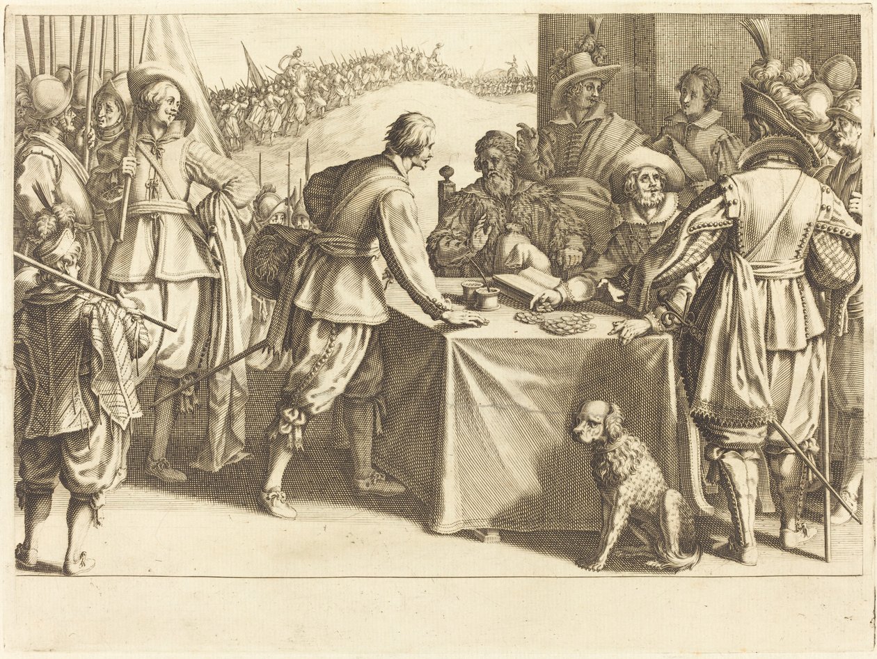 Najímání vojsk od Jacques Callot