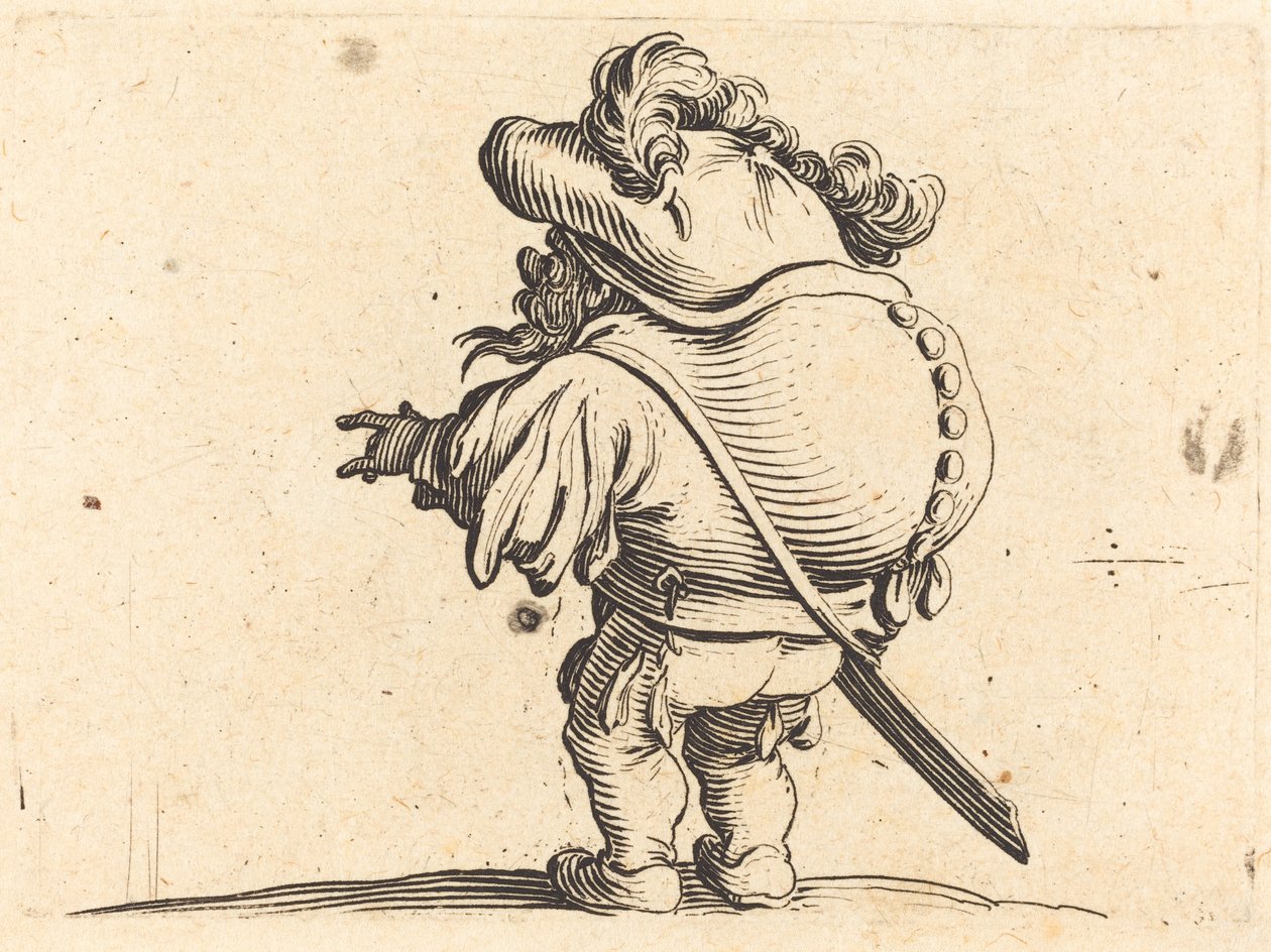 Hrbáč s opeřenou čepicí od Jacques Callot
