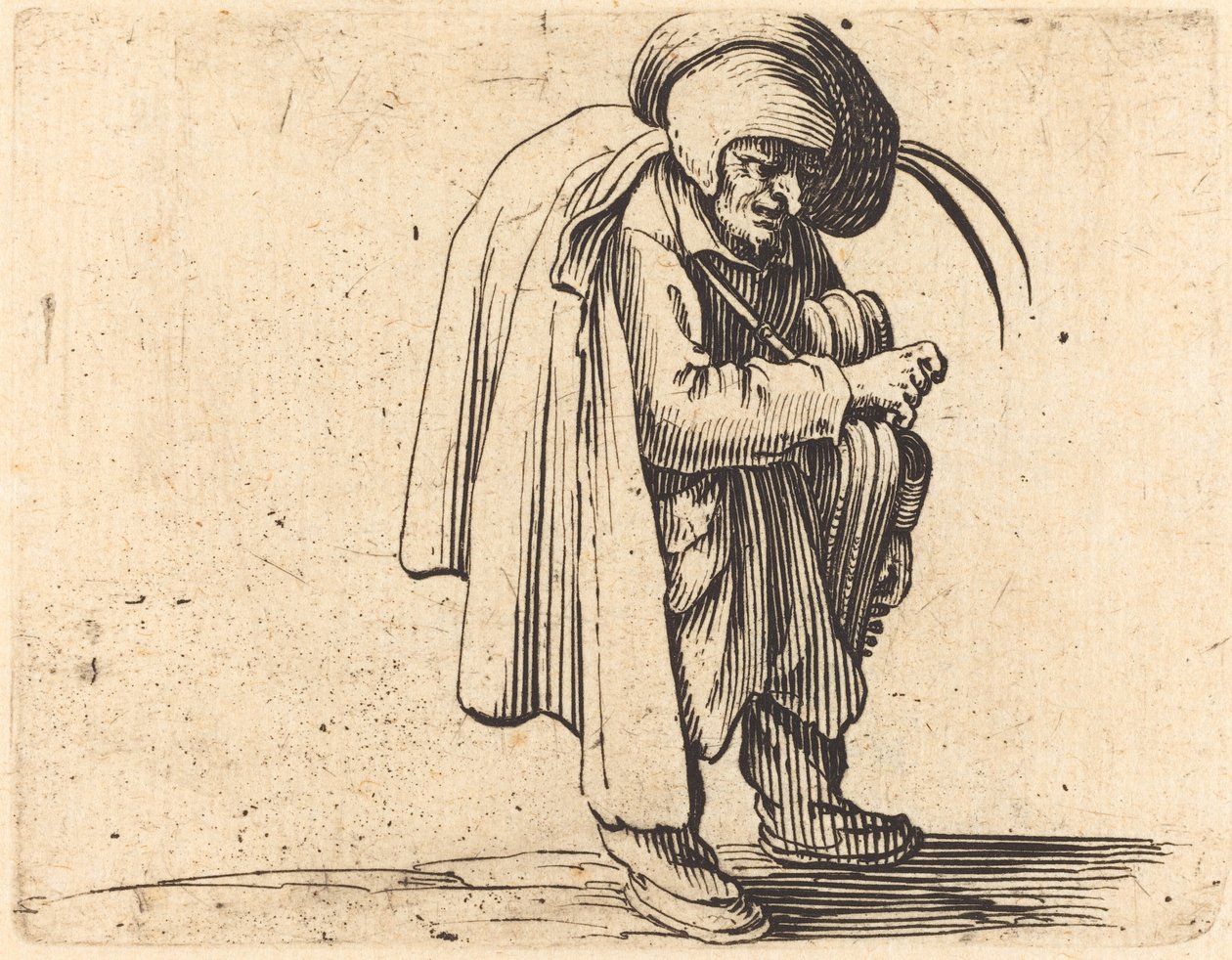 Hráč Hurdy-Gurdy od Jacques Callot