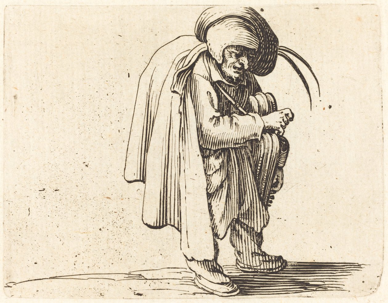 Hráč Hurdy-Gurdy od Jacques Callot
