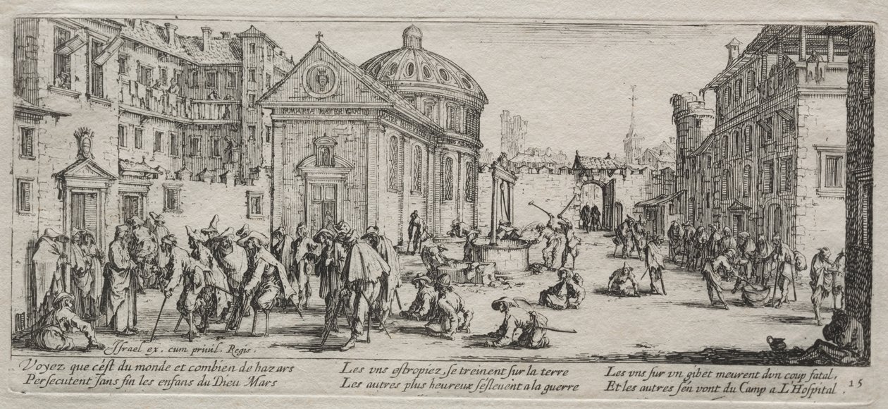 Velká bída války: Nemocnice od Jacques Callot