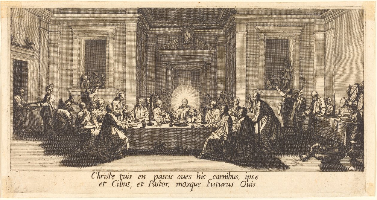 Poslední večeře, c. 1618. od Jacques Callot
