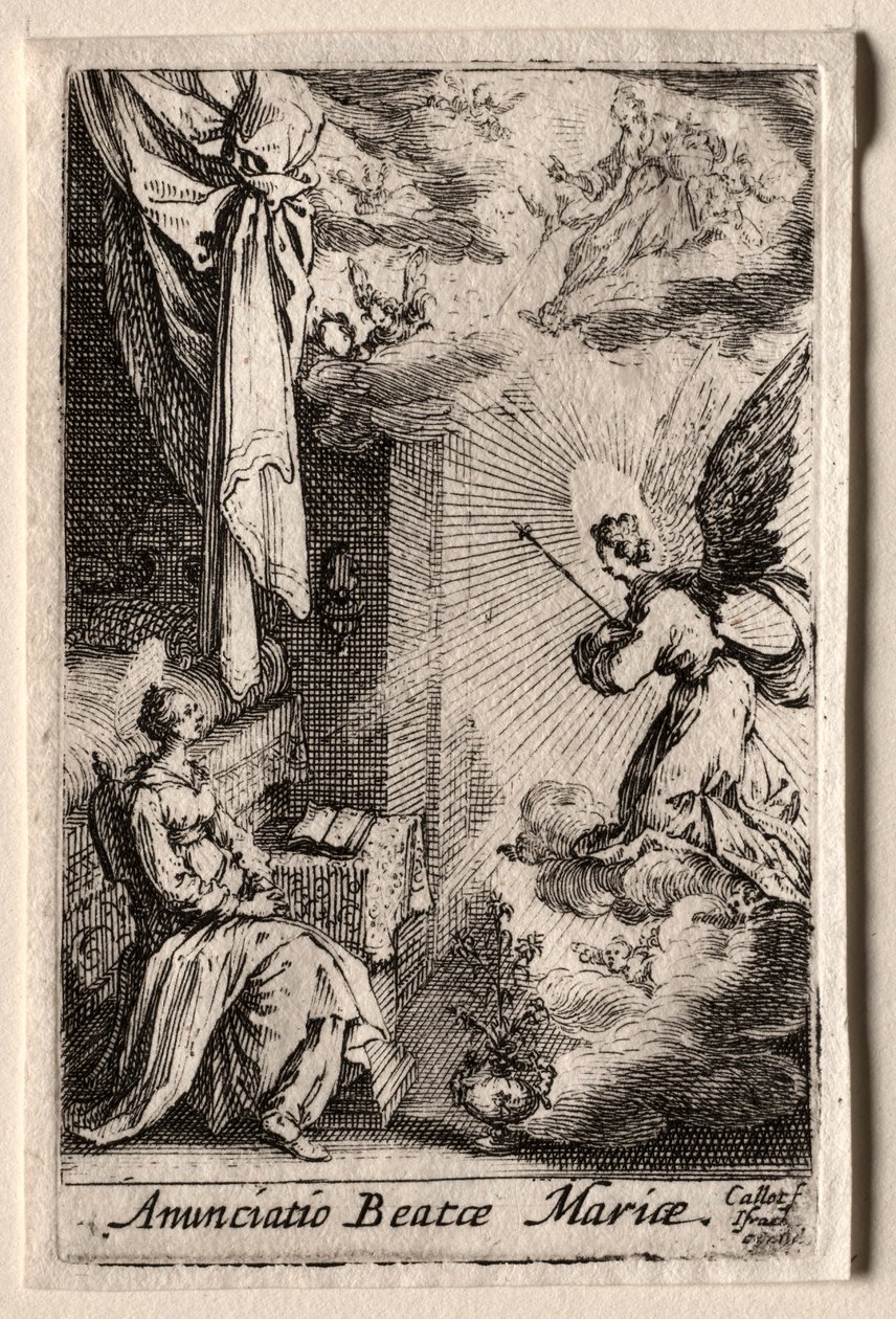 Život Panny: Zvěstování. od Jacques Callot