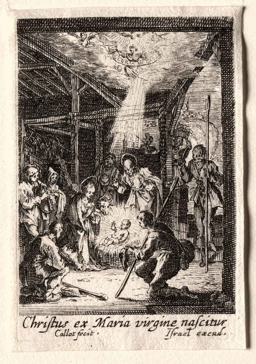 Život Panny: Narození Páně. od Jacques Callot