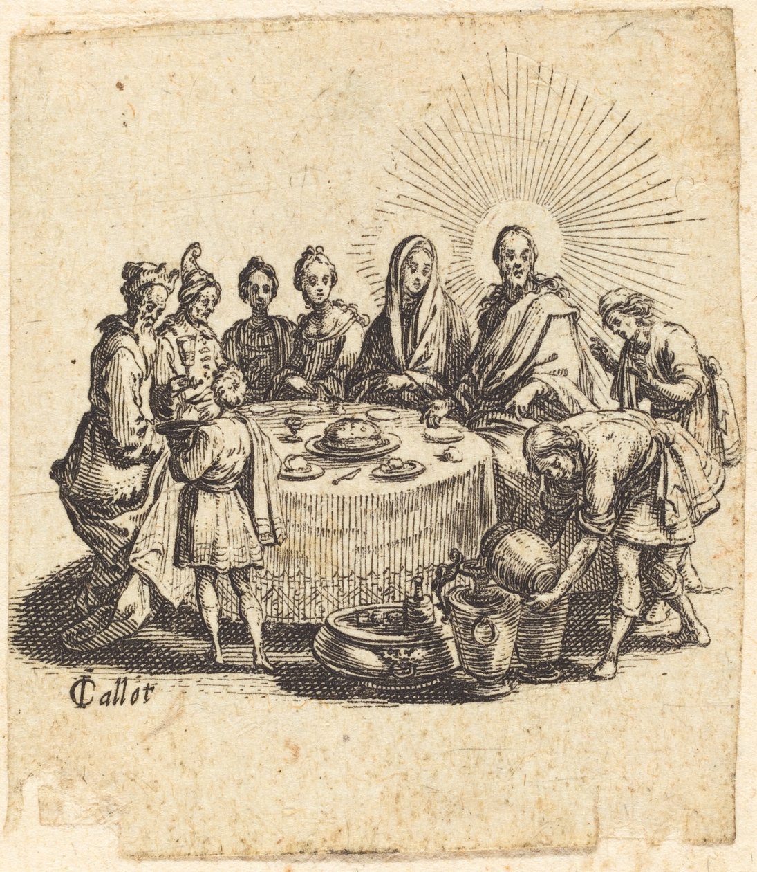 Svatba v Káně, 1618. od Jacques Callot