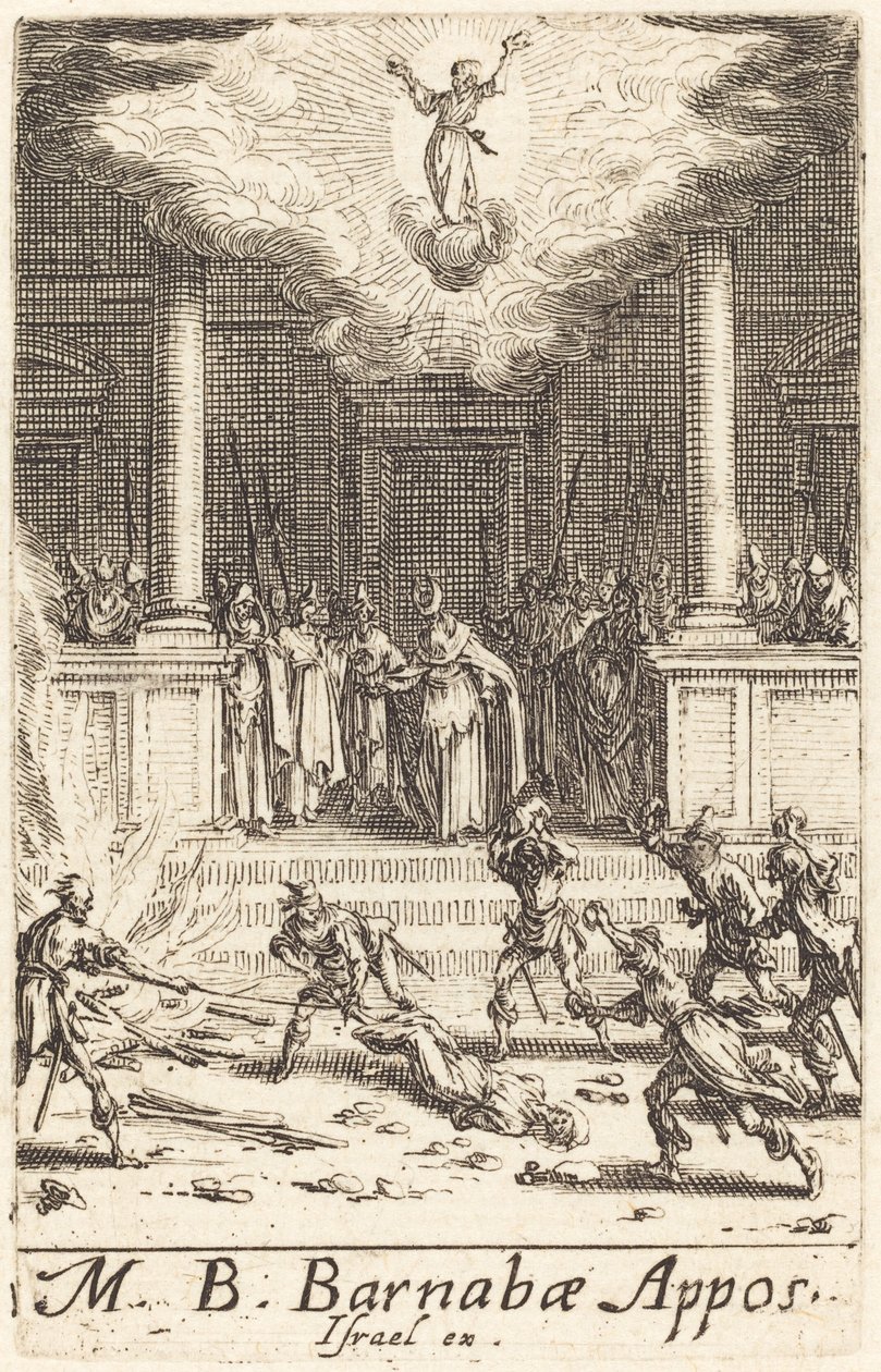Umučení svatého Barnabáše od Jacques Callot