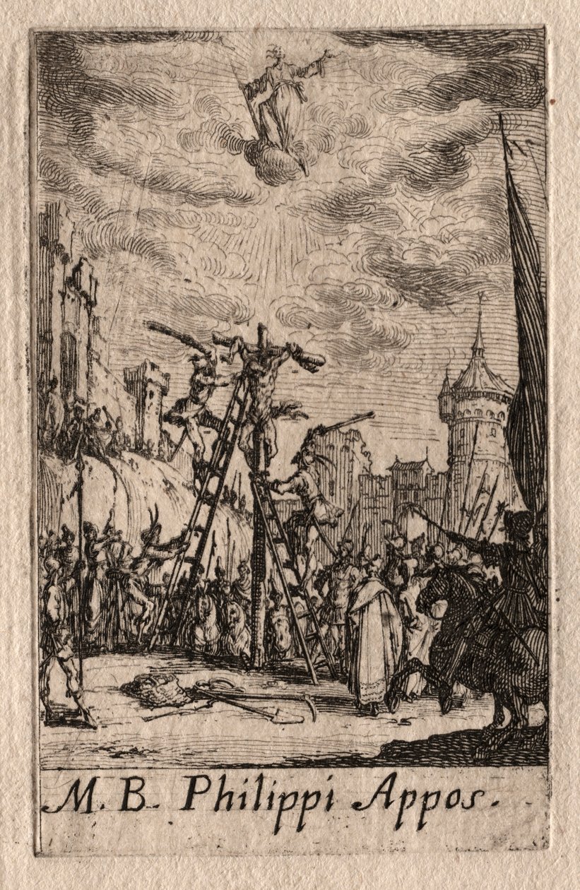 Umučení apoštolů: Svatý Filip. od Jacques Callot