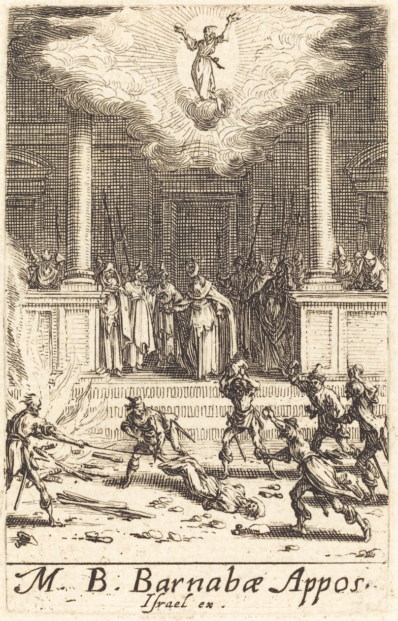 Umučení svatého Barnabáše od Jacques Callot