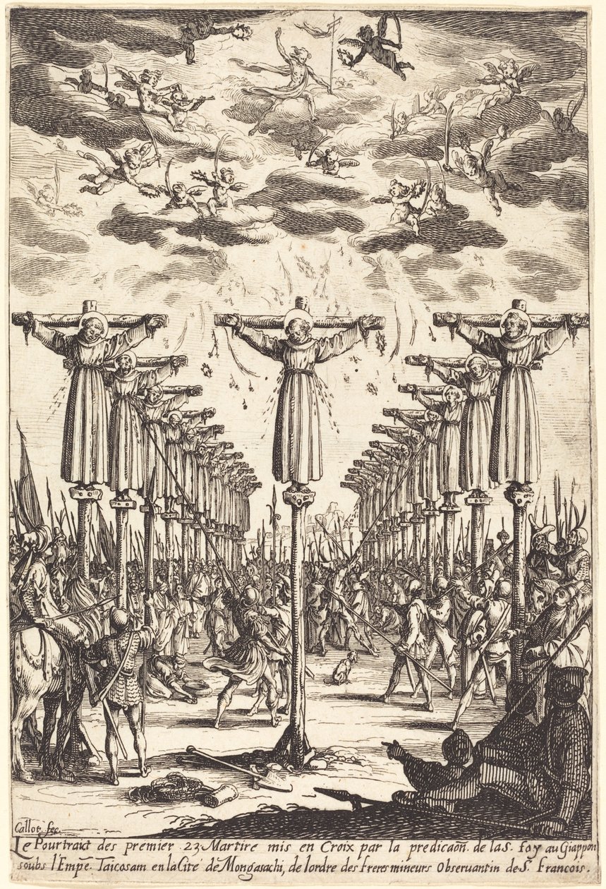 Mučedníci z Japonska od Jacques Callot