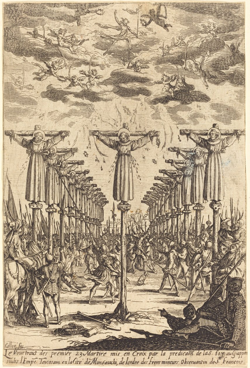 Mučedníci z Japonska od Jacques Callot