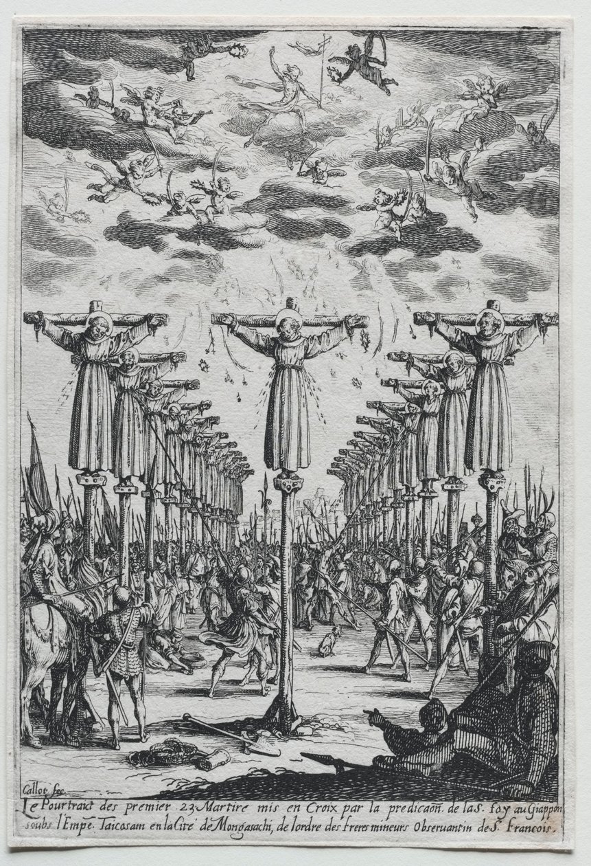 Mučedníci Japonska, 17. století. od Jacques Callot
