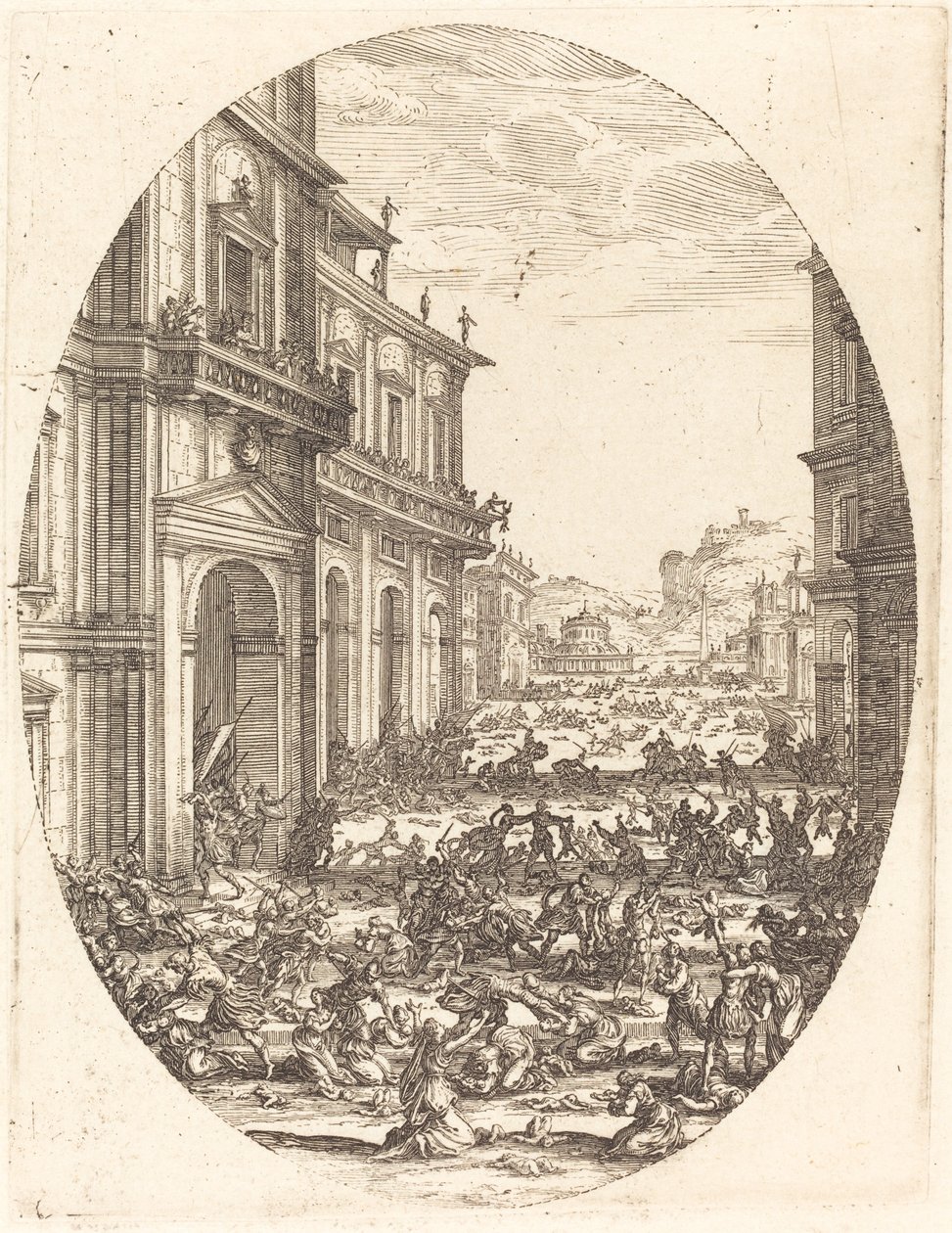 Masakr neviňátek, c. 16181620. od Jacques Callot