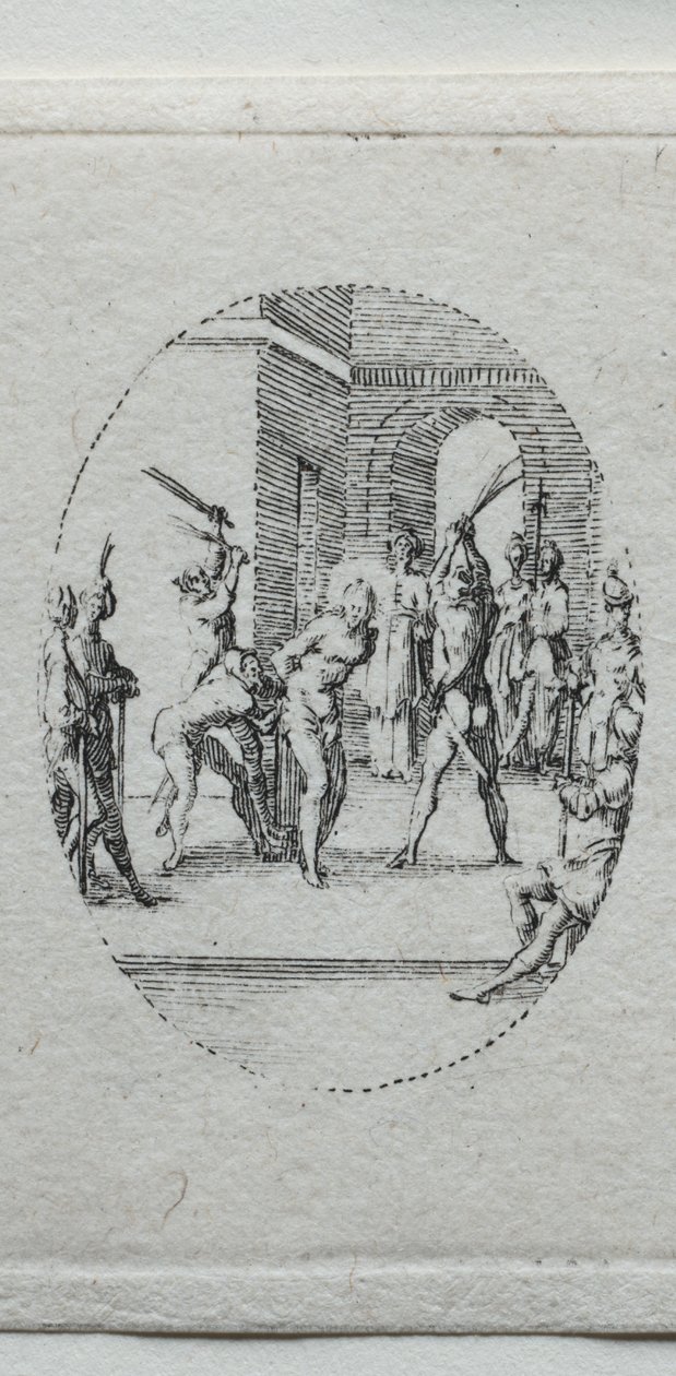 Záhady vášně: Bičování. od Jacques Callot