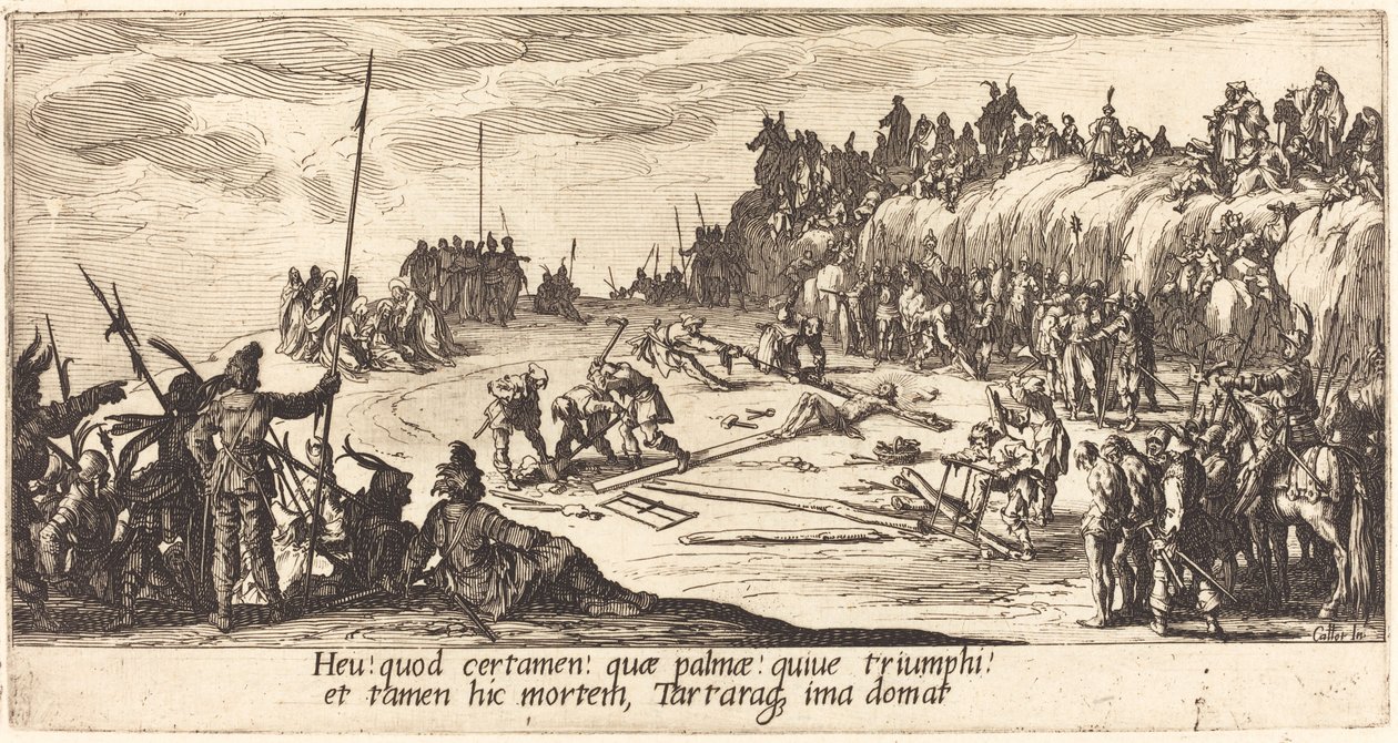 Přibíjení na kříž od Jacques Callot