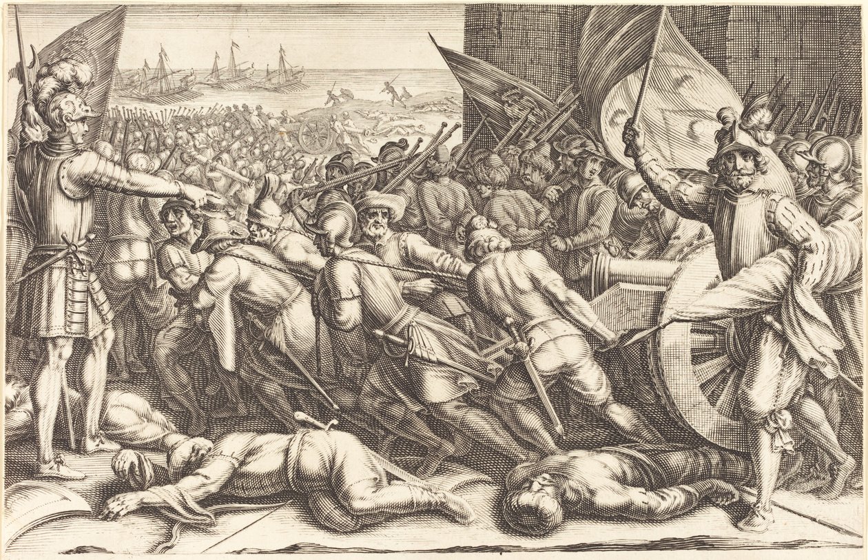 Znovu nalodění vojsk, c. 1614. od Jacques Callot