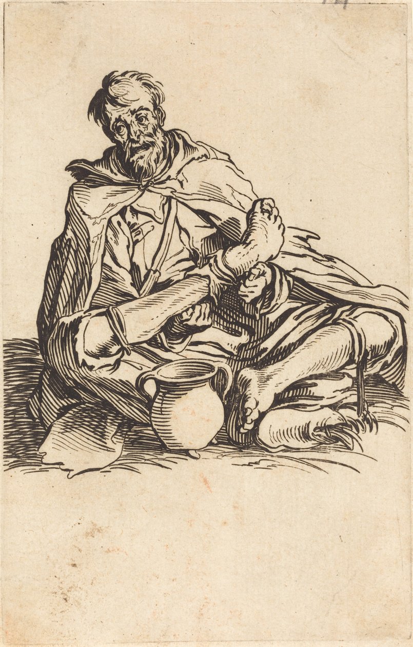 Nemocný muž od Jacques Callot