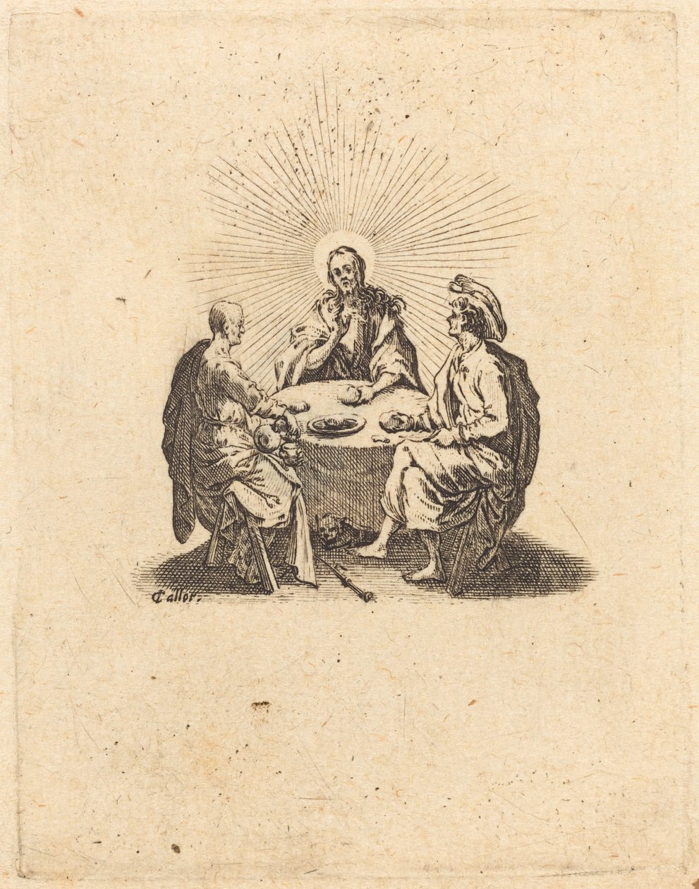 Večeře v Emauzích od Jacques Callot