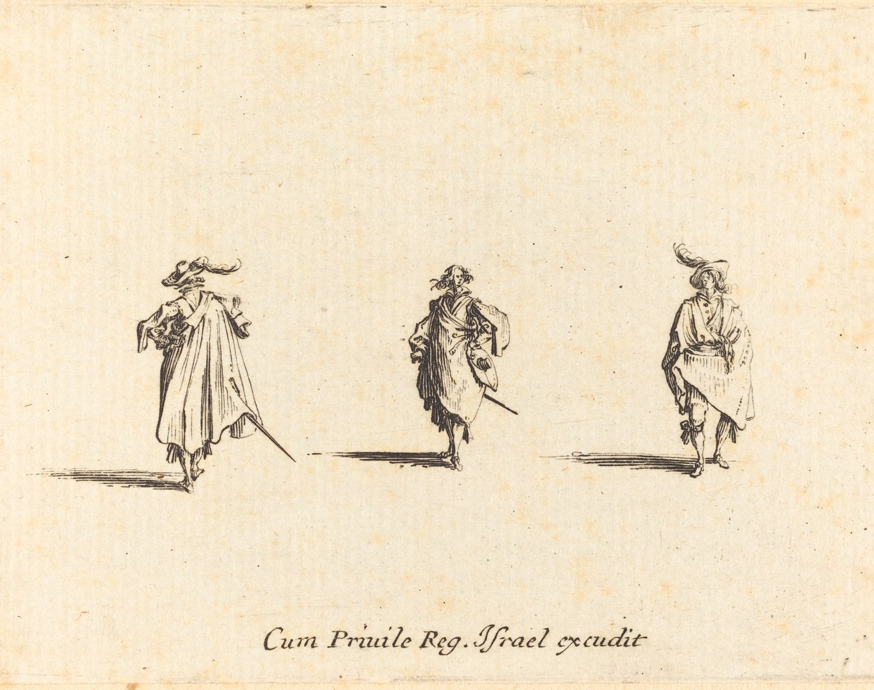 Tři pánové od Jacques Callot