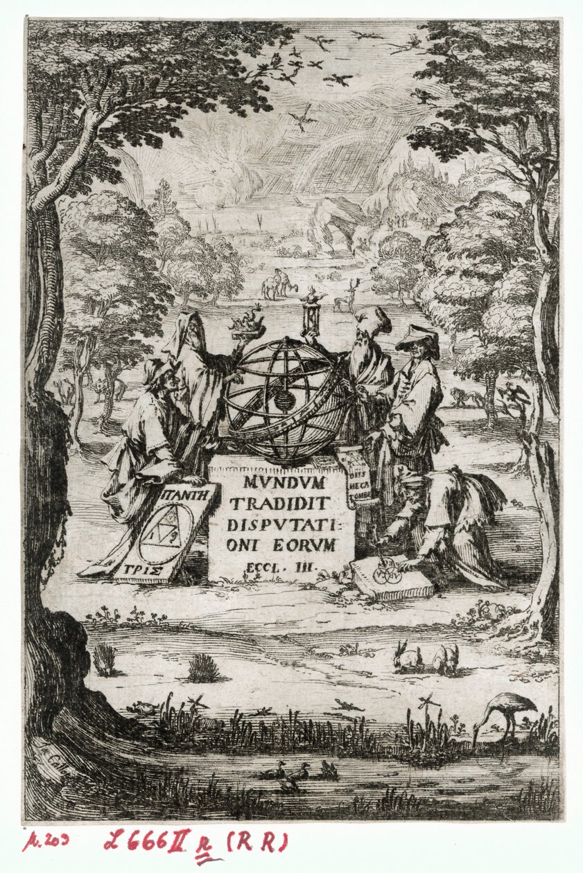 Titulní strana knihy Sacra Cosmologia ... (rytina) od Jacques Callot