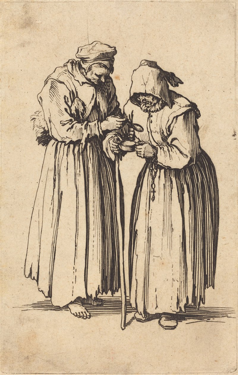 Dvě žebráky od Jacques Callot
