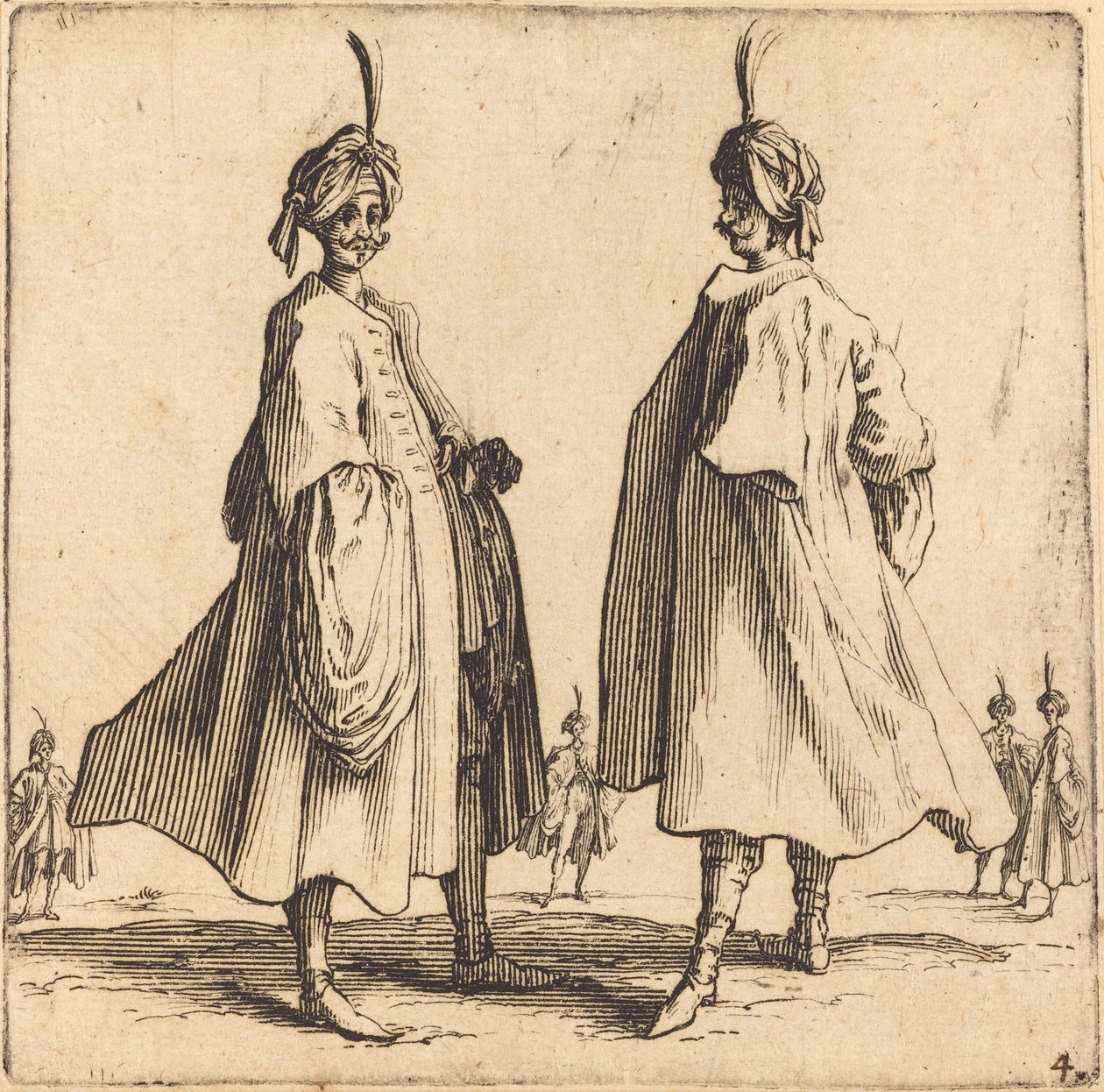Dva Turci od Jacques Callot