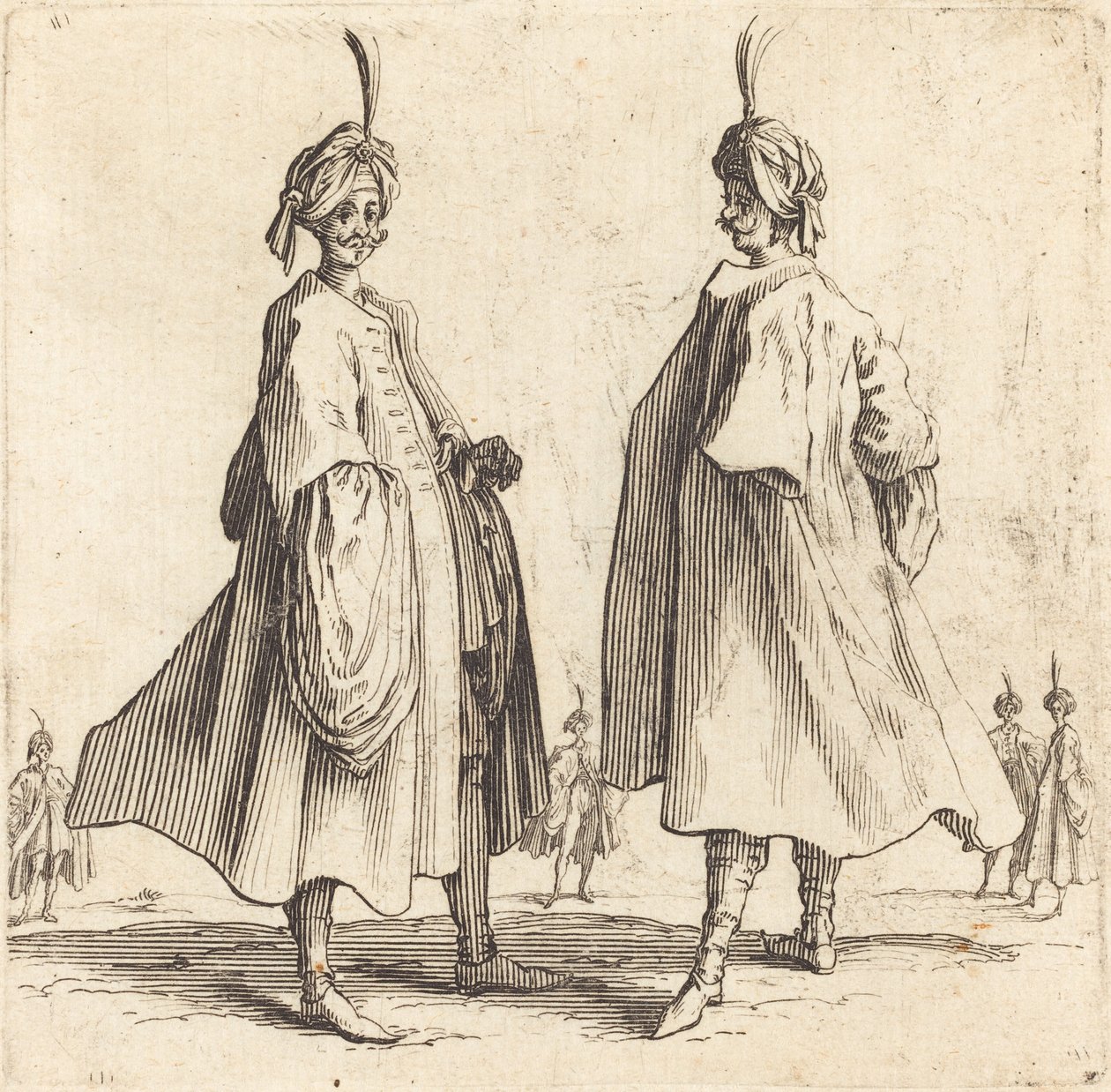 Dva Turci od Jacques Callot