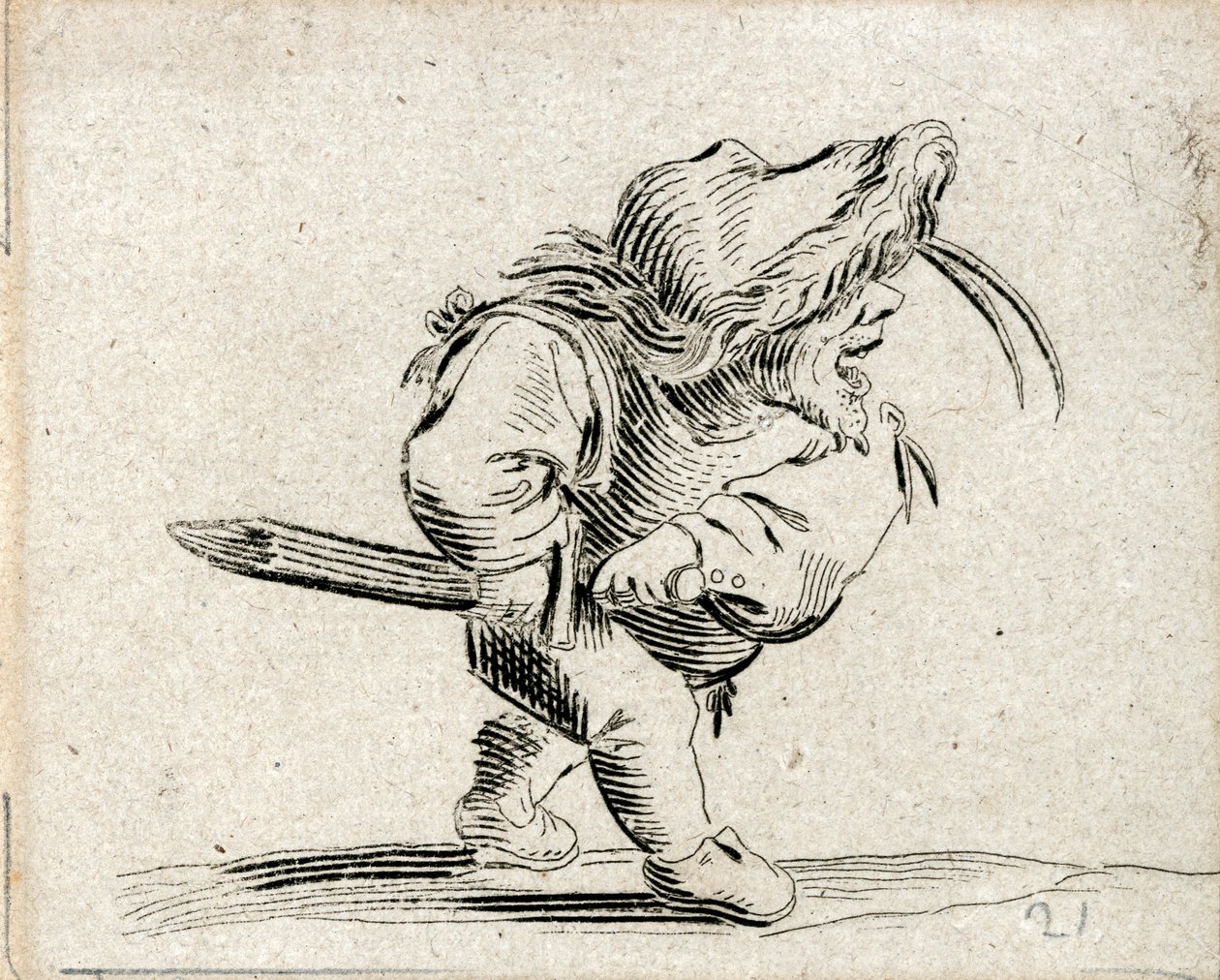 Varie Figure Gobbi ... (rytina) od Jacques Callot