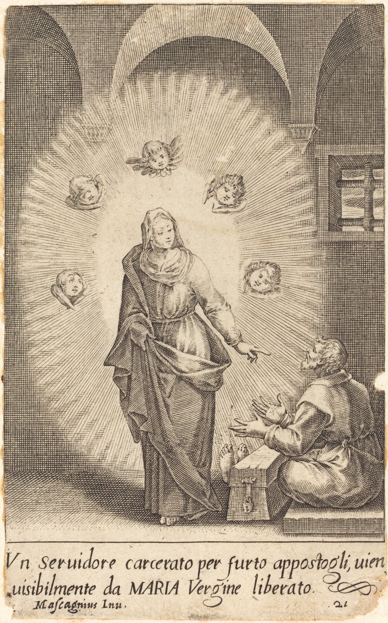 Dodaný sluha od Jacques Callot after Donato Mascagni