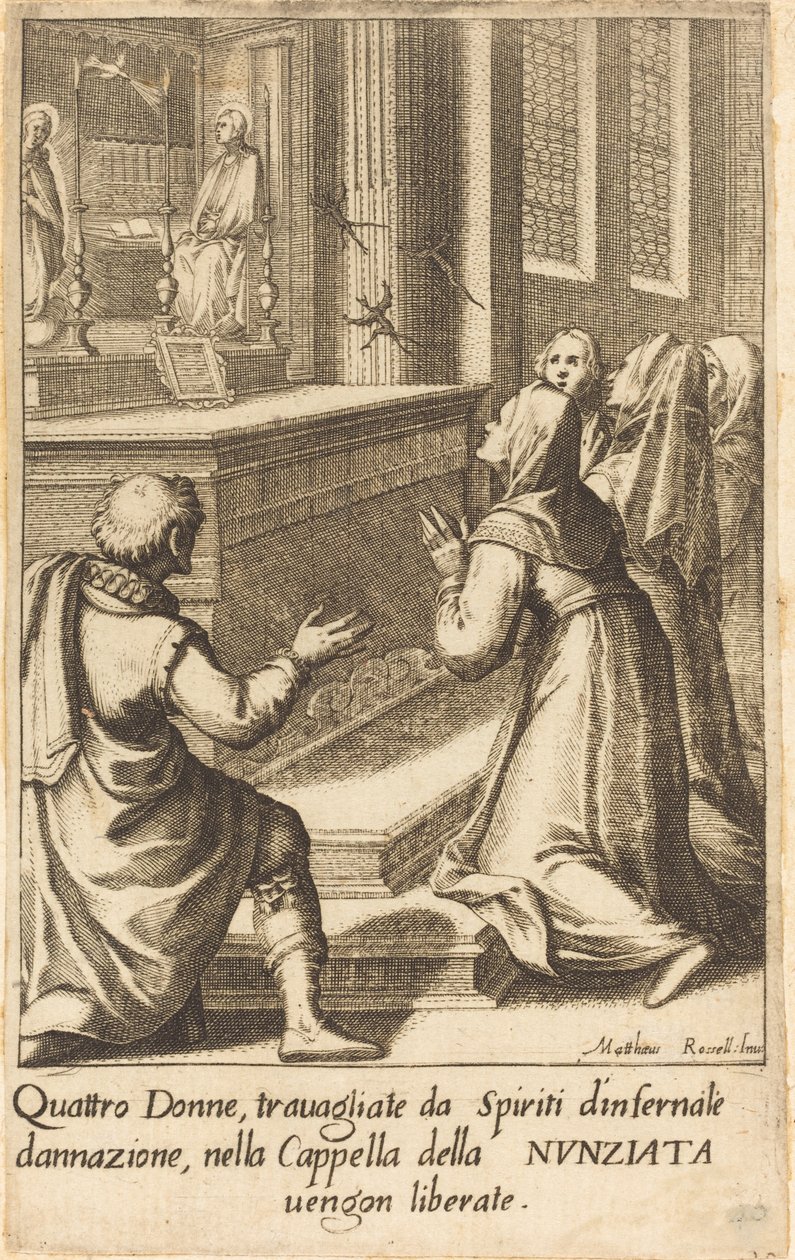 Čtyři ženy od Jacques Callot after Matteo Rosselli