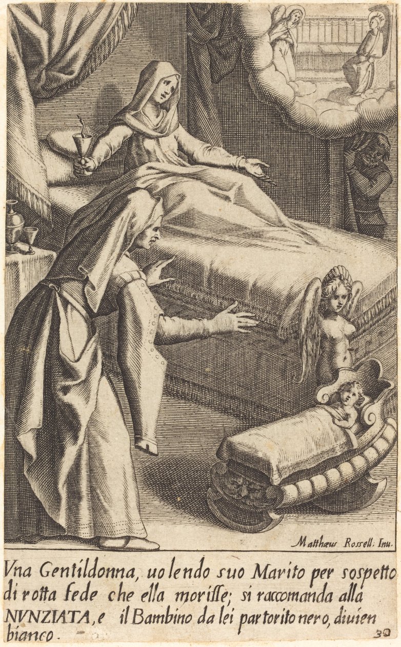 Dítě od Jacques Callot after Matteo Rosselli