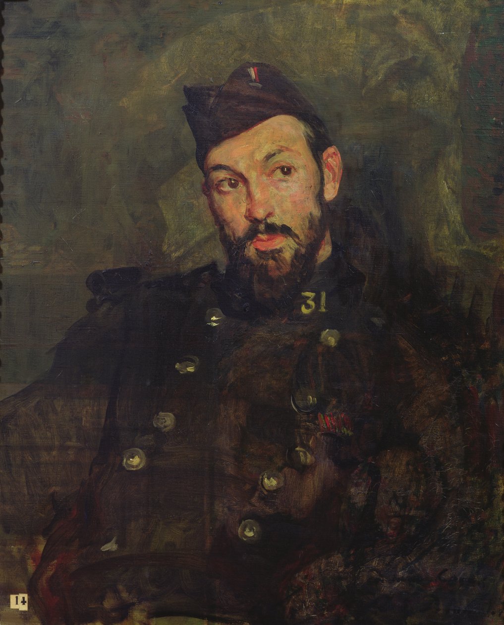 Felicien Cacan v uniformě, 1915 od Jacques Emile Blanche