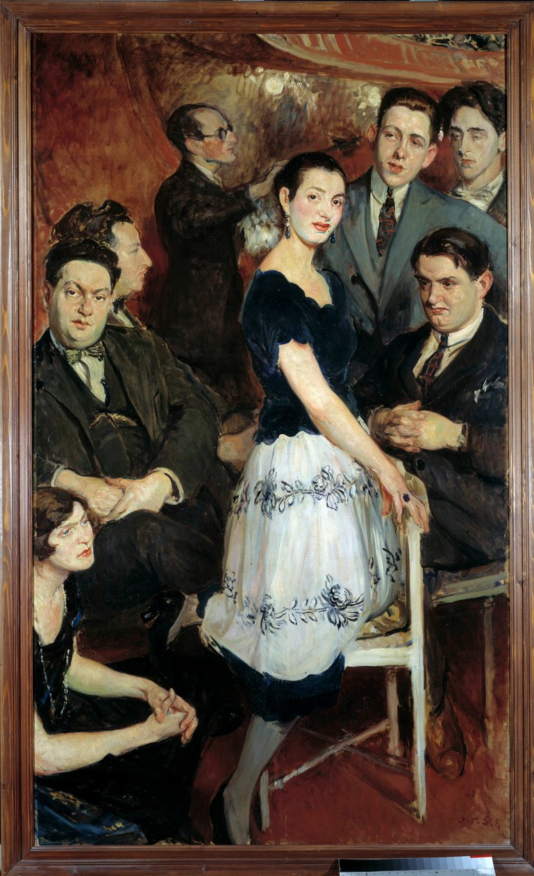 Skupina šesti od Jacques Emile Blanche