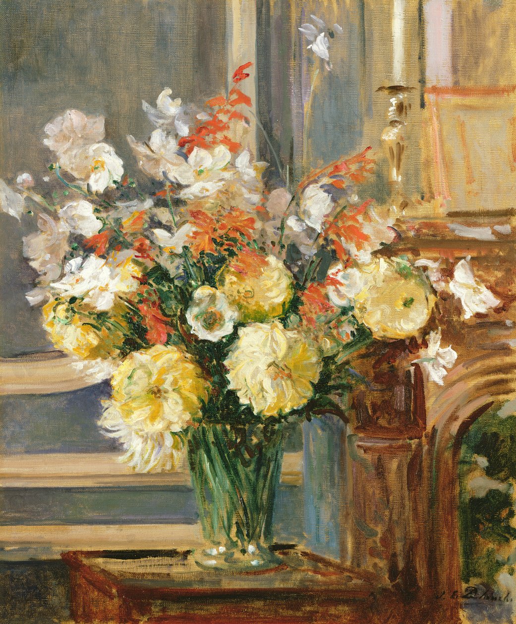 Letní květiny (olej na plátně) od Jacques Emile Blanche