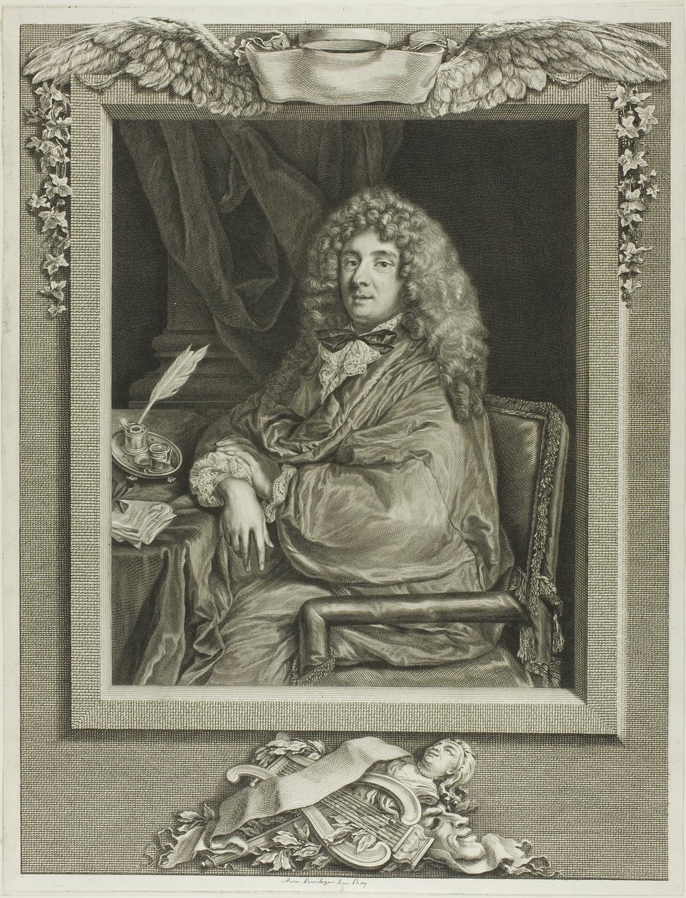 Moliere od Jacques Firmin Beauvarlet