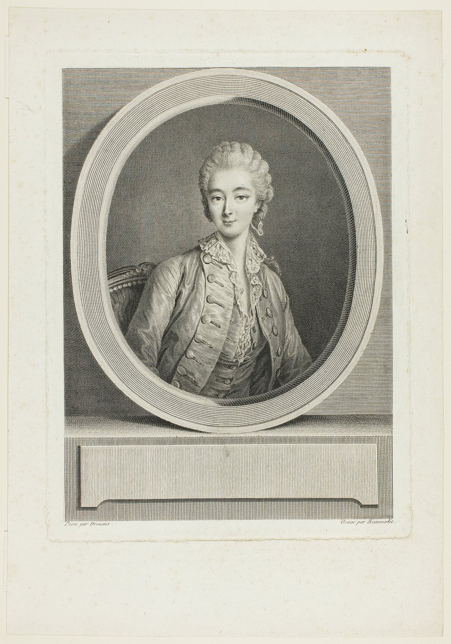 Portrét od Jacques Firmin Beauvarlet