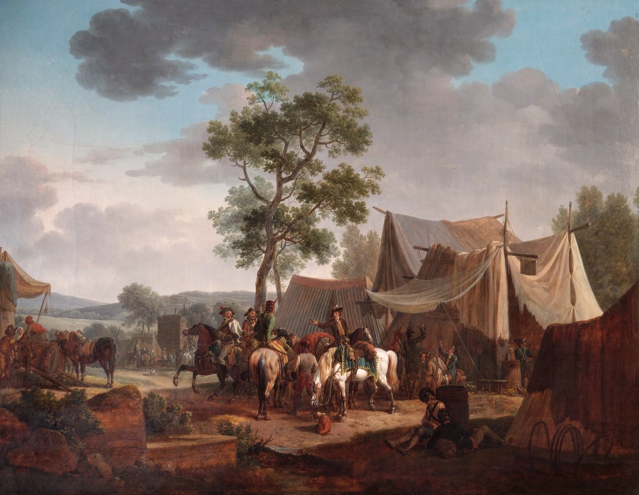 Tábořiště od Jacques Francois Joseph Swebach