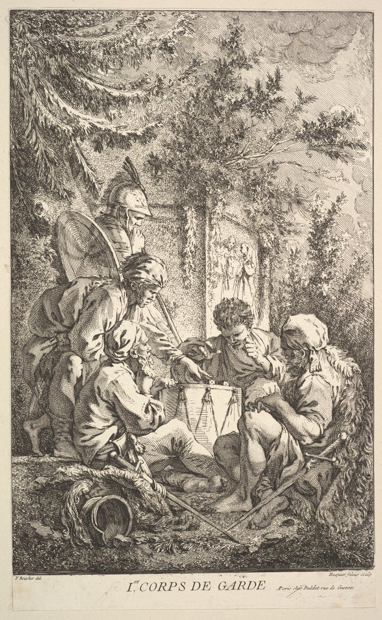 První strážní místnost, ca. 1754. od Jacques Gabriel Huquier