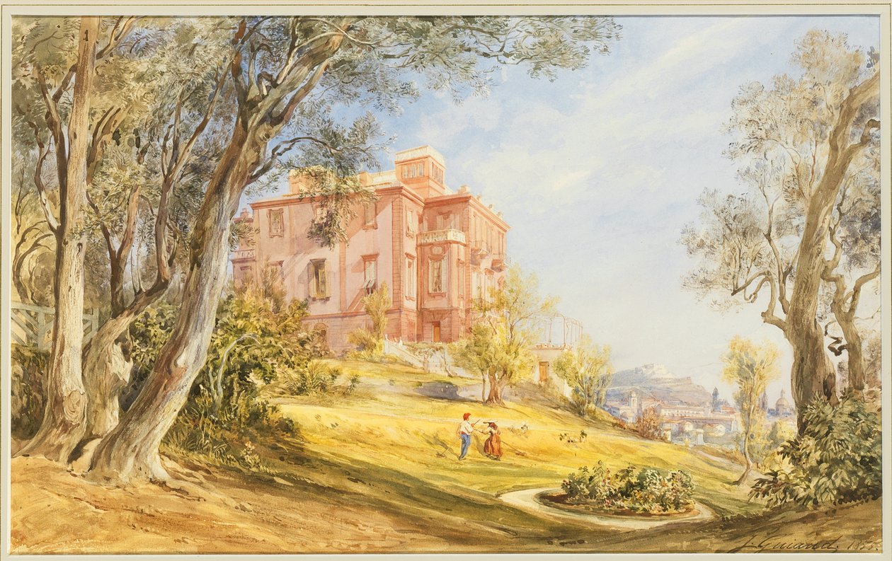 Villa Madama, Řím, 1855 od Jacques Guiaud