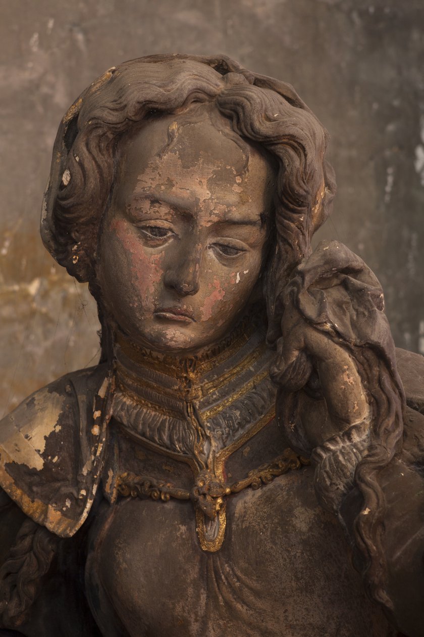 Máří Magdalena (malovaná omítka) od Jacques Jubert
