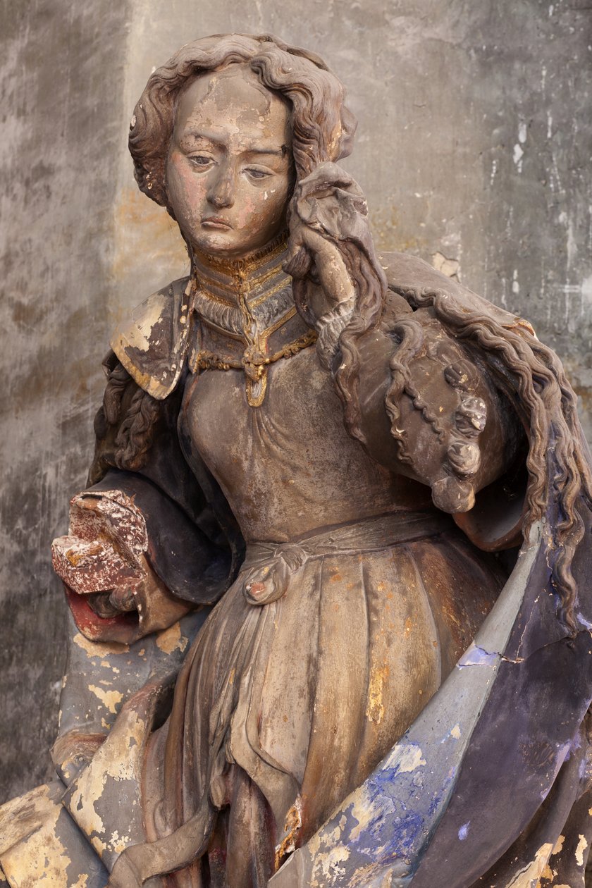 Máří Magdalena (malovaná omítka) od Jacques Jubert