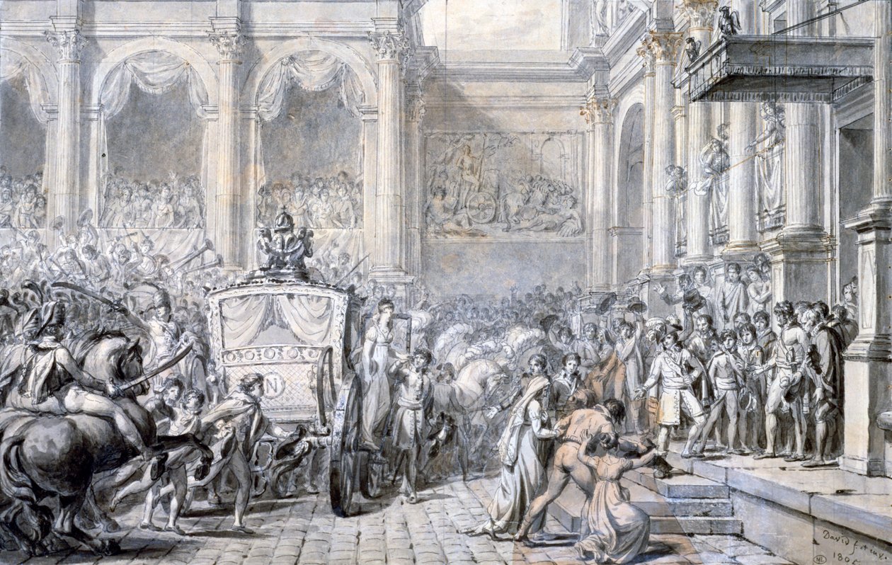 Příjezd na radnici, 1805. od Jacques Louis David