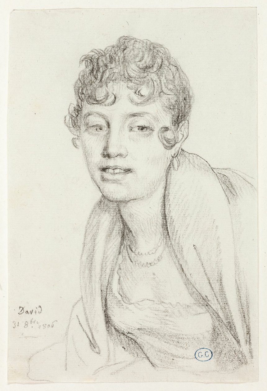 Busta Angelique Mongez od Jacques Louis David