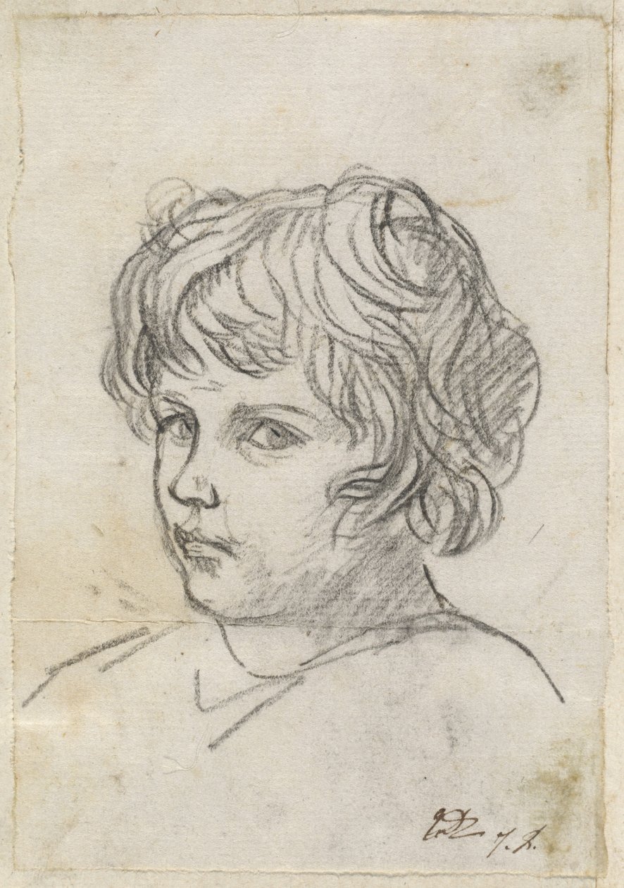 Hlava chlapce od Jacques Louis David