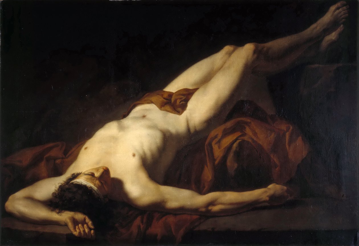 Mužský akt Hector od Jacques Louis David
