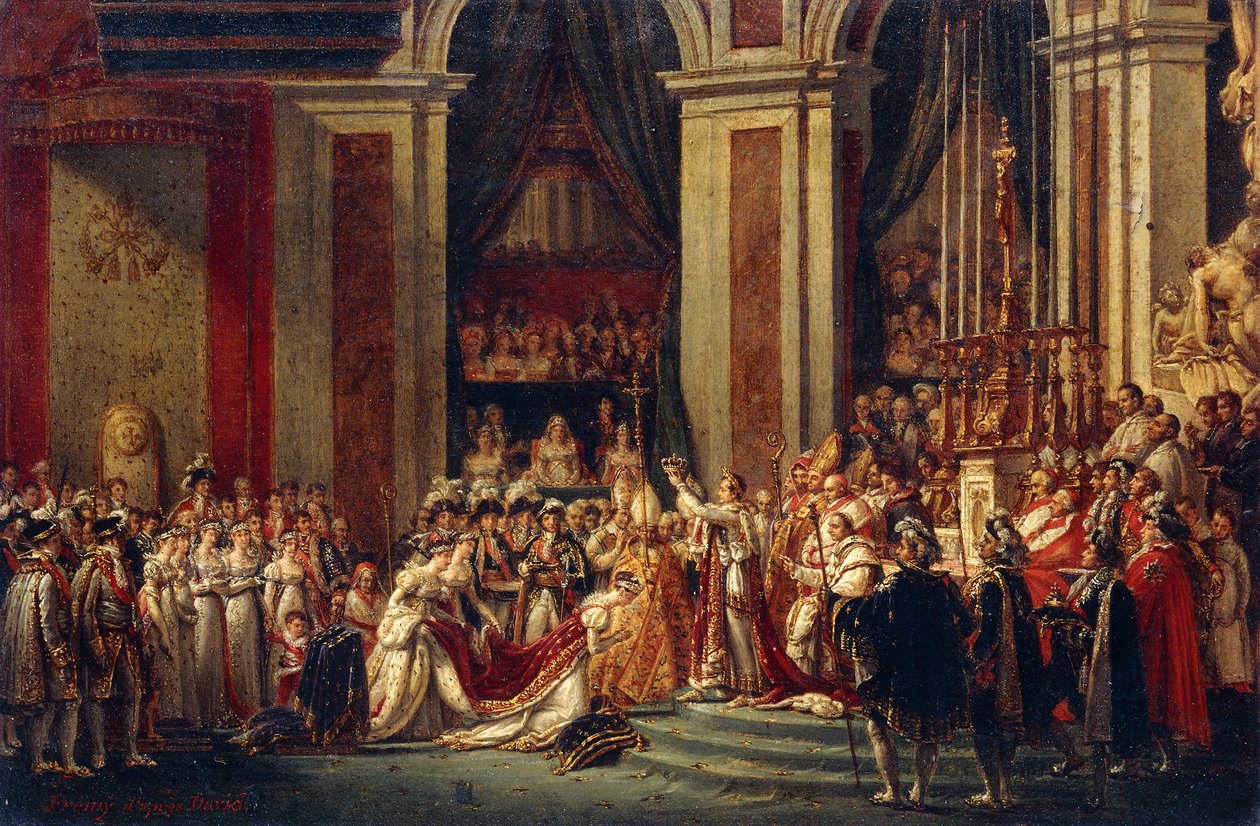 Napoleon korunující Josefínu od Jacques Louis David