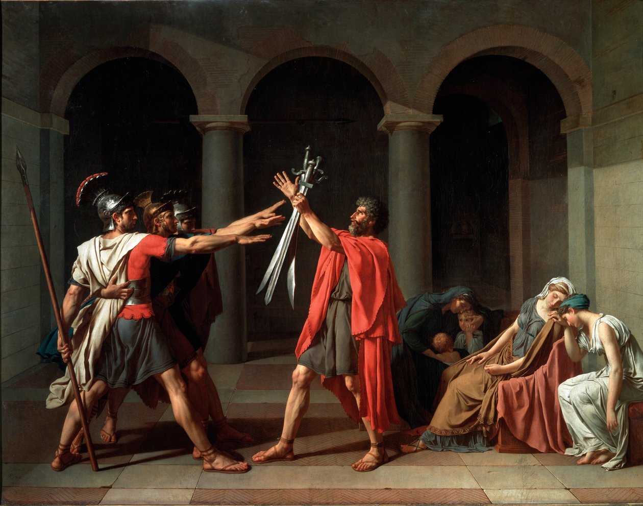 Přísaha Horatiů od Jacques Louis David