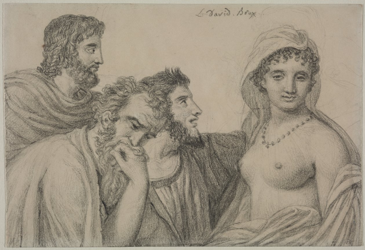Phryné před svými soudci od Jacques Louis David