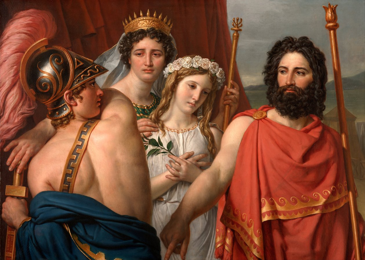 Achilleův hněv od Jacques Louis David