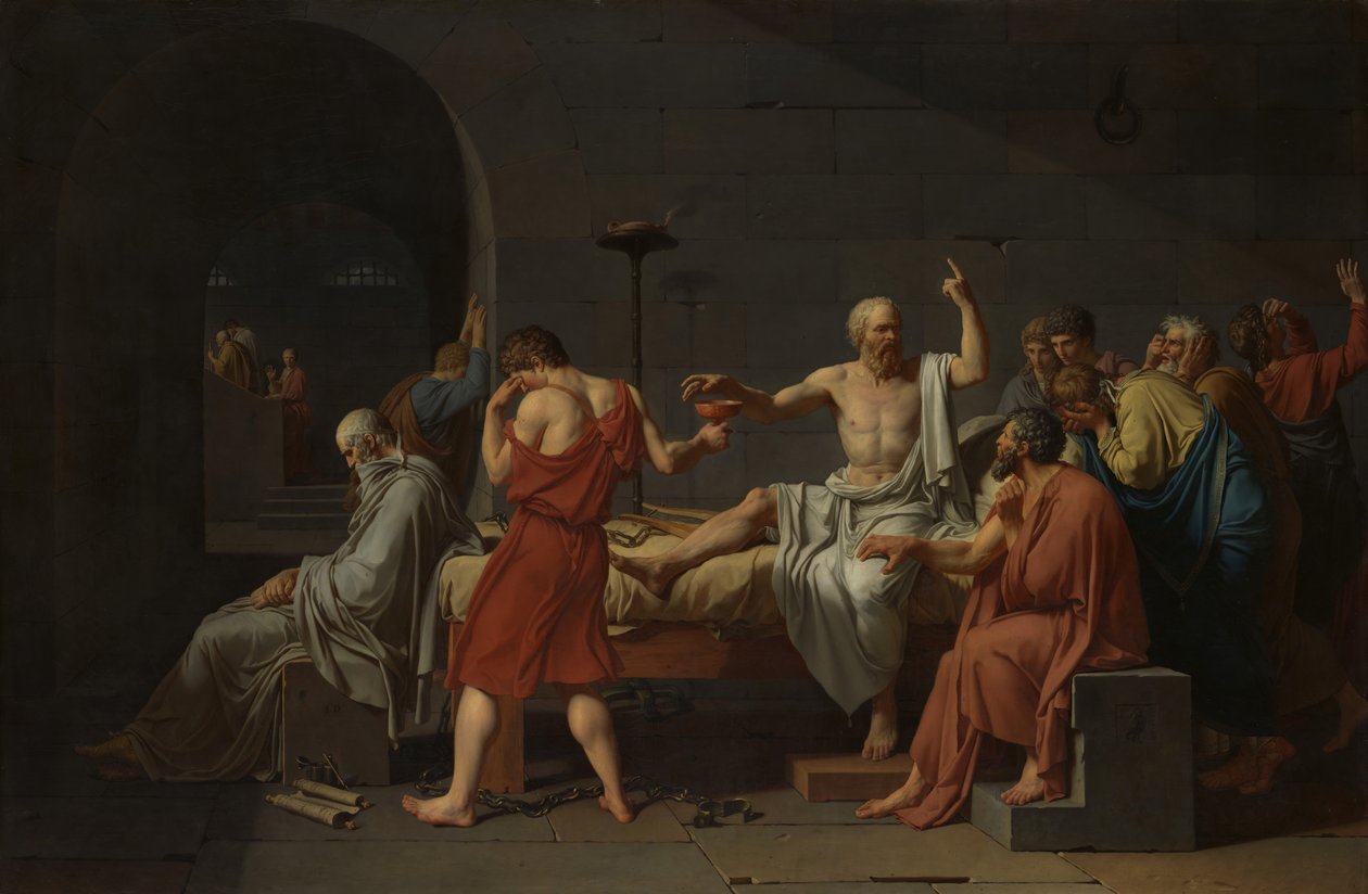 Smrt Sokrata, 1787. od Jacques Louis David