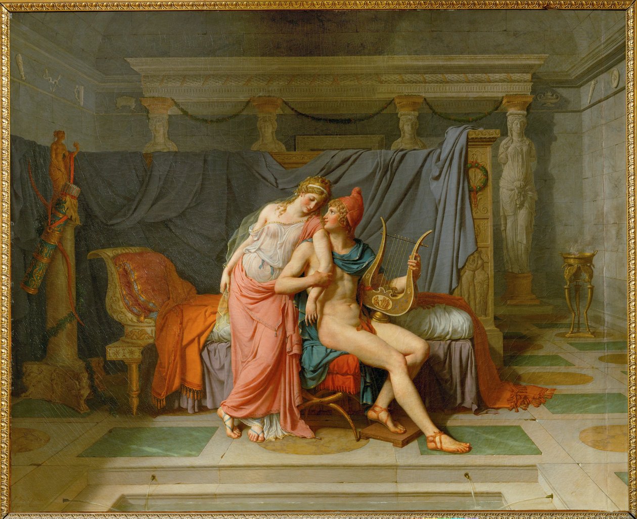 Láska mezi Parisem a Helenou ... od Jacques Louis David